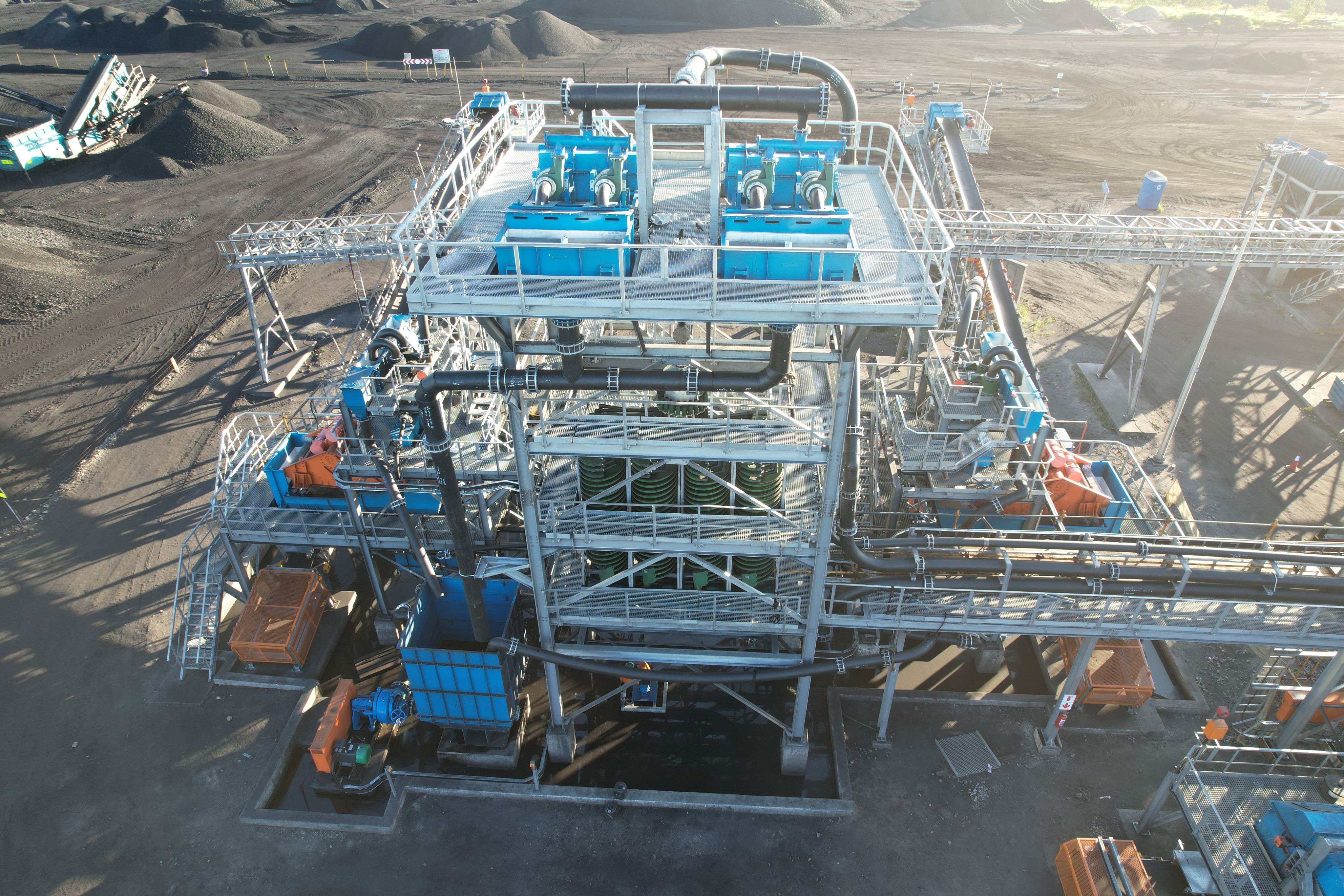 DMS mineral processing plant